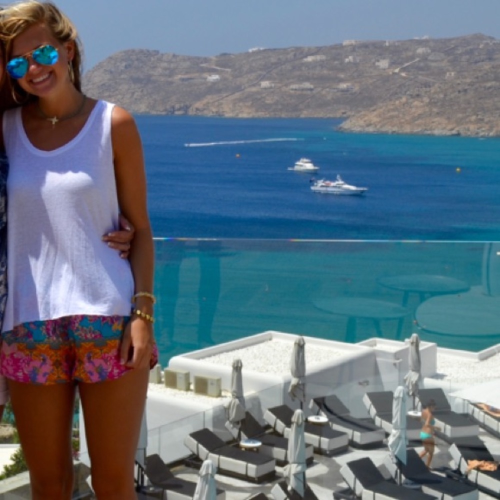Flower print shorts
